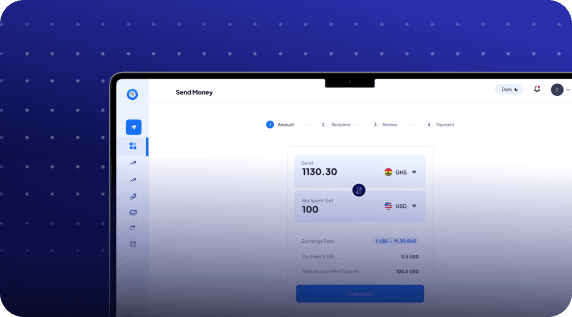 Send Money interface preview